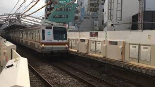 東京メトロ7000系7101f　都立大学駅高速通過