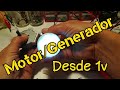 Motor/Generador (motor dc y giraplatos microondas)