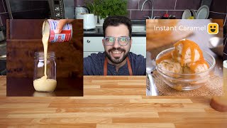 5-minute Caramel Sauce?! | تجربة أشهر طريقة لعمل صوص الكراميل و في خمس دقائق فقط | شيف شاهين