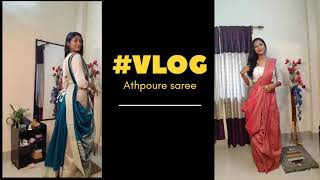 Athpoure Saree Durga Puja Special 2 Easy Ways To D Bengali Saree Step-By-Step Guide