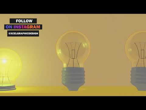 Bulbs glowing on their own | Cinema 4D | Graphics