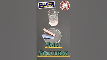 🔥 "Salt Solution Litmus Test 🧪 | Acid, Base or Neutral? 🤯 #ScienceShorts" #experiment #science