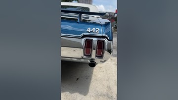 Oldsmobile Cutlass 442 Raw Exhaust Sounds #musclecar #cutlasssupreme