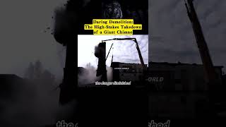 Daring Demolition: The High-Stakes Takedown of a Giant... #Shorts #curious.jake