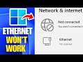 How To Fix Ethernet Connection In Windows 11