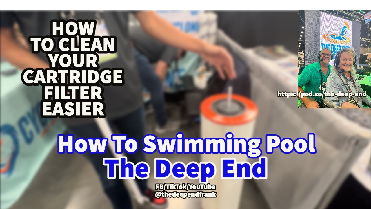 How to clean your cartridge filter easier. Vegas show interview w