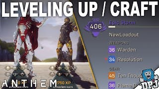 Anthem How To Level Up & Craft Gear - Full Guide - All You Need To Know