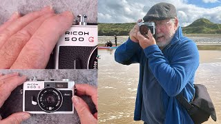 The Ricoh 500G,  a classic 35mm rangefinder film camera