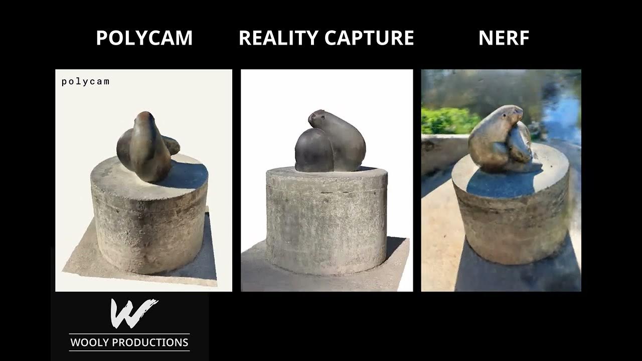 Comparing a data set on NVIDIA's NeRF AI, Polycam and Reality Capture