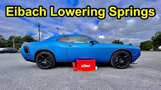 Eibach Sportline Lowering Springs! - Challenger R/T Install/Review!