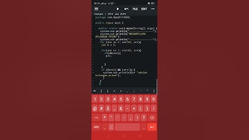 Buat project menampilkan bilangan prima dengan menggunakan struktur perulangan