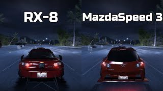 Mazda RX8 vs Mazda MazdaSpeed 3 - Need for Speed Carbon (Drag Race)