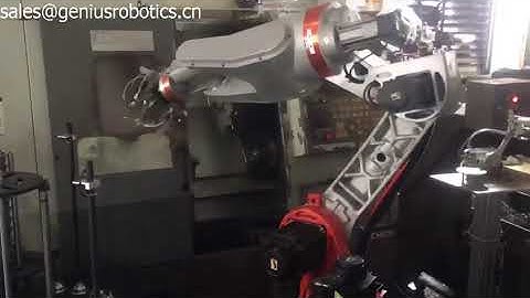6 axis industrial robot applied in CNC process loading and unloading