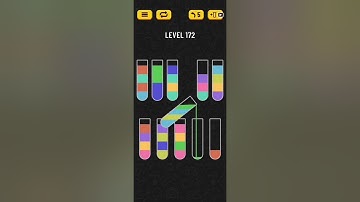 Water Sort Puzzle Level 172 Walkthrough Solution 💦