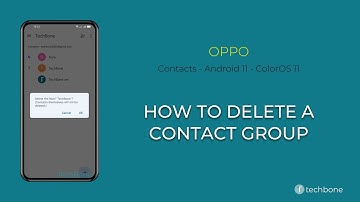 How to Delete a Contact group - Oppo [Android 11 - ColorOS 11]