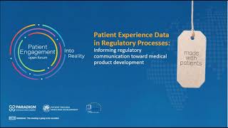 PEOF 2020 - Patient Experience Data in Regulatory Processes
