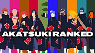 Ranking The Akatsuki From Weakest To Strongest (The Right Way)