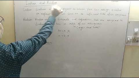 Python | Lvalues and Rvalues | Class 11 I.P.