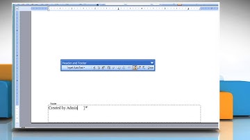 How to insert header and footer in Microsoft® Word 2003 :Tutorial