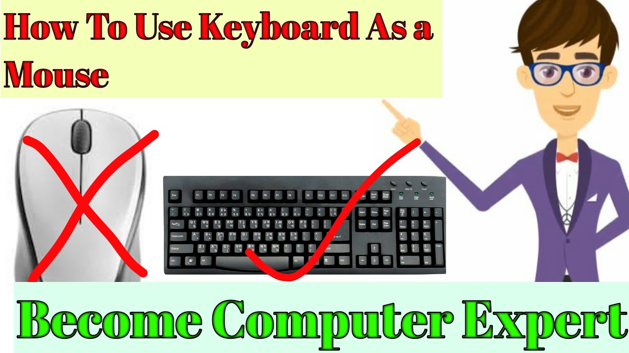 how to use keyboard as mouse in windows xp