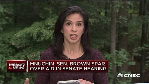 Treasury Sec. Steve Mnuchin, Sen. Sherrod Brown argue over size, scope of new stimulus