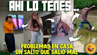 PROBLEMAS EN CASA, UN SALTO QUE SALIÓ MAL#AHI LO TENES AL PELOTUD...😂