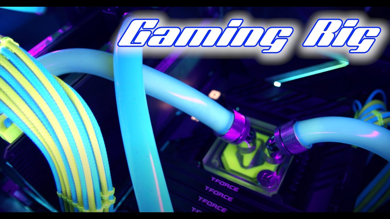 Custom Loop Rig 10900k Gaming Rig custom water loops - YouTube