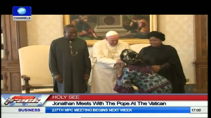 President Jonathan Meets With Pope Francis I At Th...
