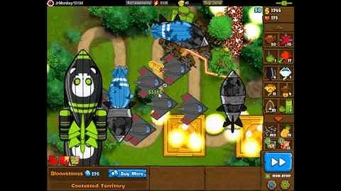 Bloons Monkey City - Contested Territory U-turns Round 90