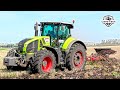 Трактор CLAAS AXION 950 пашет зябь плугом GREGOIRE BESSON SPB9. Отзыв тракториста!