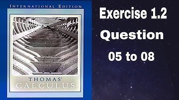 Thomas Calculus || Exercise 1.2 || Question 05 to 08 || Lines, Circles, and Parabolas || Dl Calculus