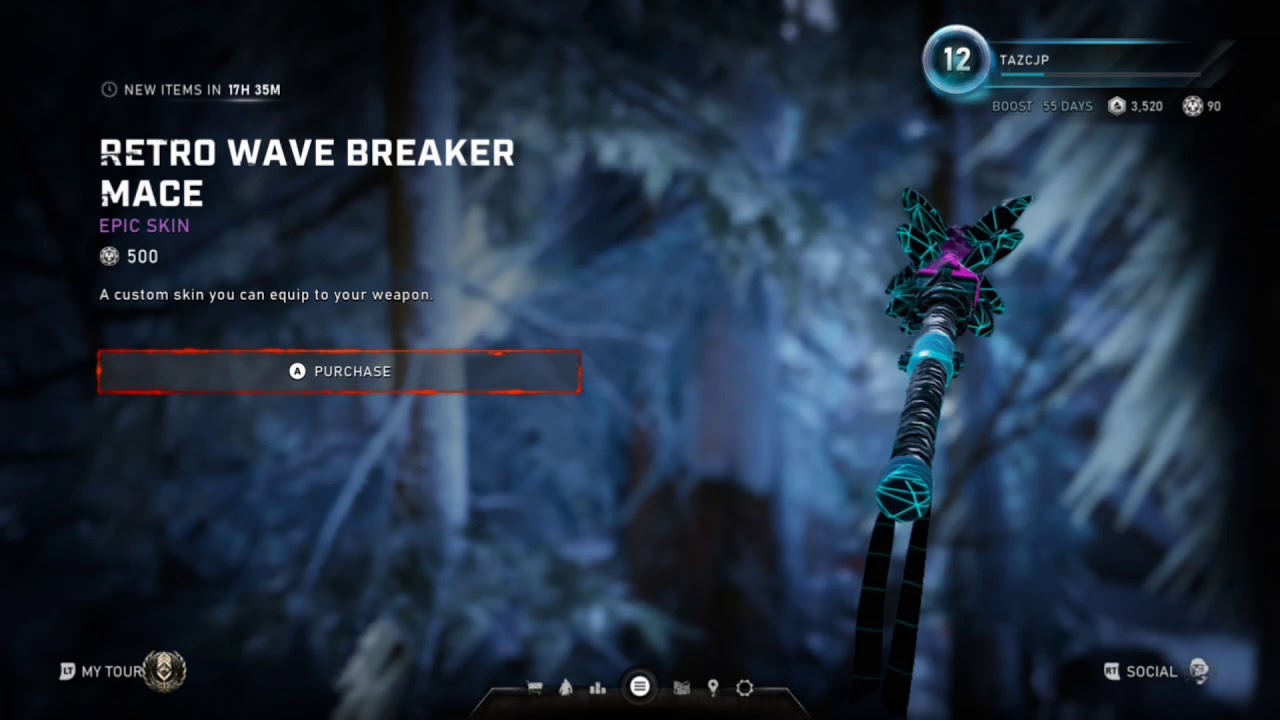 Gears 5: New RETRO WAVE Breaker Mace Skin Available | in store *500 Iron*