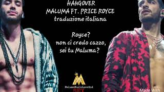 HANGOVER - MALUMA FT PRINCE ROYCE (traduzione-lyrics/italiano)