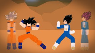 Goku vs Vegeta | STICK NODES