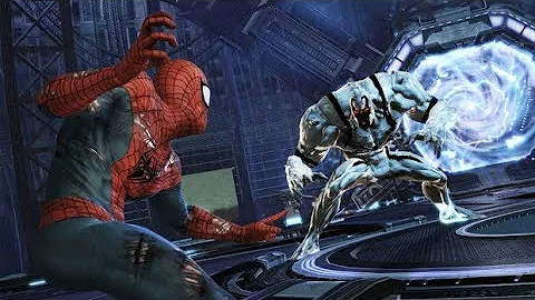 Spiderman edge of time anti venom fight