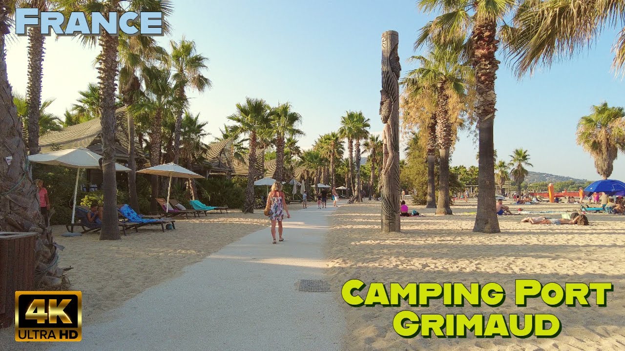 Tropical paradise camping, Port Grimaud, France