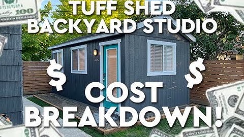 Cost Breakdown - Backyard Studio Tuff Shed