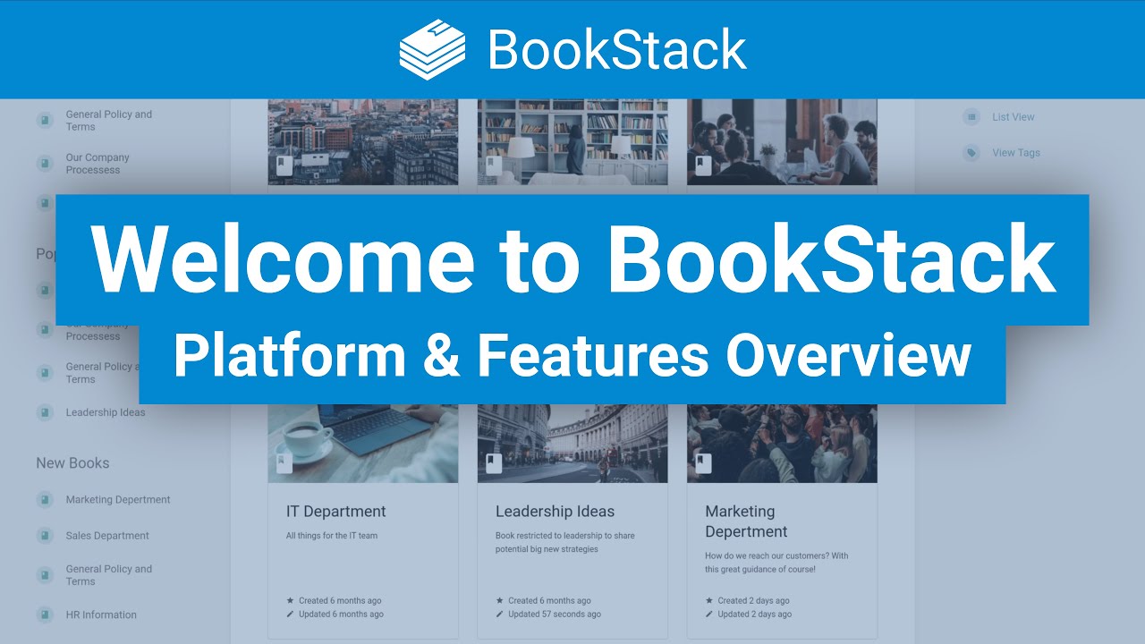 Welcome to BookStack - An Introduction to the Platform