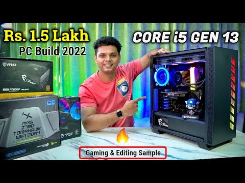 Rs 1.5 Lakh ULTIMATE Gaming PC 🔥| intel 13th Gen core i5 -13600K | 4K Gaming & Editing Test 🤩