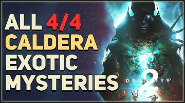 All Caldera Exotic Mystery Puzzles Destiny 2