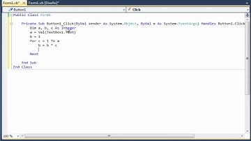 Tutorial : Visual Basic .Net - Factorial de un Numero