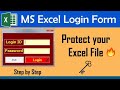 How to Create Login Userform in Excel with Advance Excel Data Security