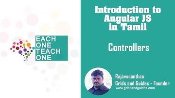 Controllers - Introduction to Angular in Tamil - E1T1