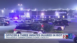 Officer, 3 inmates injured in Trousdale riot