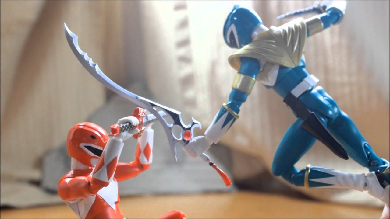 Mmpr Green Ranger Vs Red Ranger Stop Motion Animation Youtube