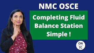 NMC OSCE Fluid Balance Station Simplified