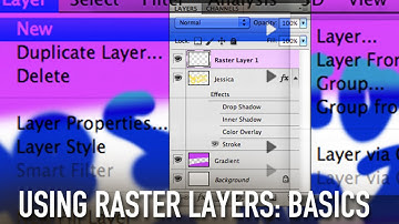 Using Raster Layers - Photoshop Basics Tutorial