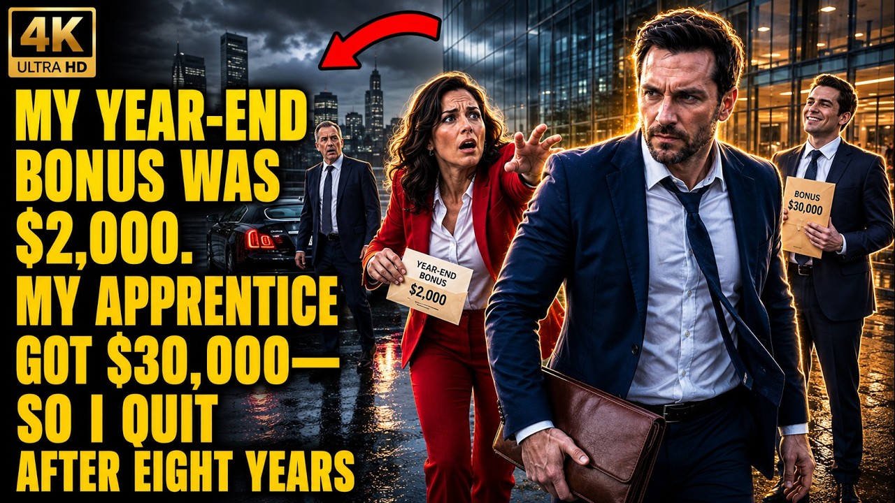 My Year-End Bonus Was $2,000. My Apprentice Got $30,000—So I Quit After Eight Years