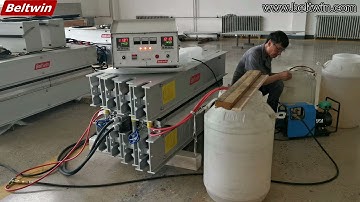 Vulcanizing Rubber Conveyor Belt Machine Cooling Video