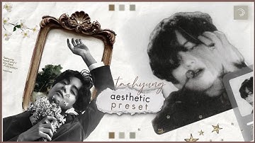 Taehyung Aesthetic Edit • Alight Motion preset [ Qr code + Link + Xml ]